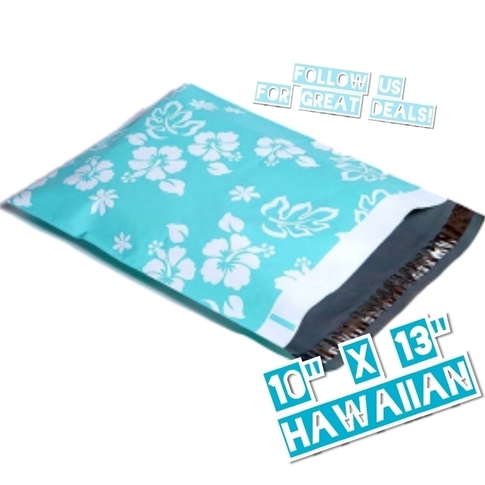 100 Hawaiian Poly Mailers 10x13